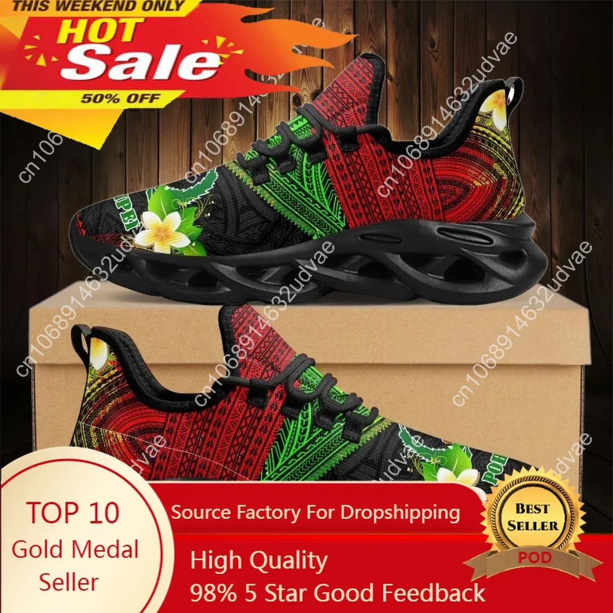 Women Shoes Running - Polinezya Pohnpei Plumeria Tasarım Bayanlar Yastık