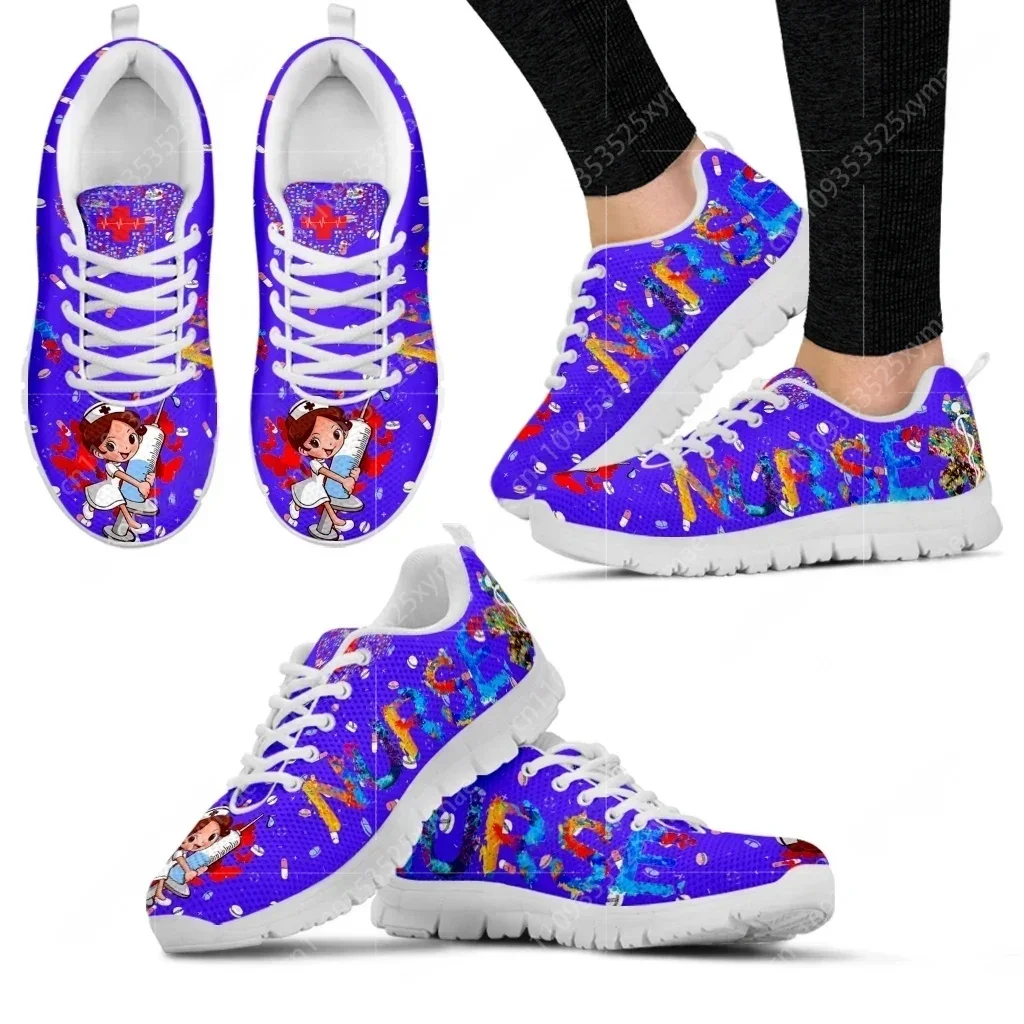 Women'S Shoes Nursing - Özel Yapılmış Sevimli Hastane Karikatür Hemşire