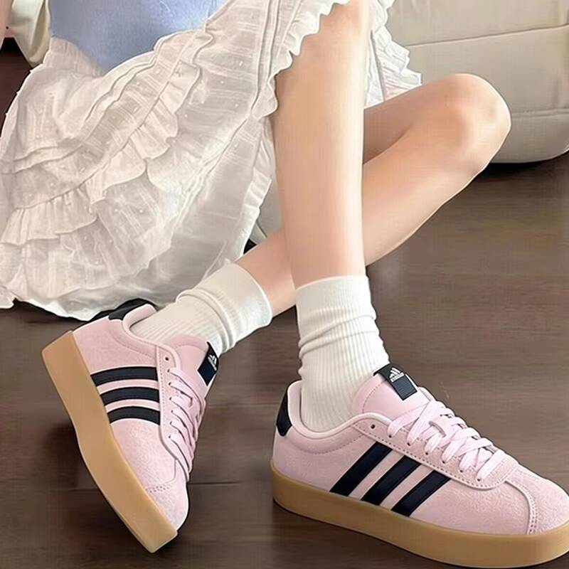 Women'S Shoes Pink Adidas - Bayan Düşük Adidas Top Kaykay Spor