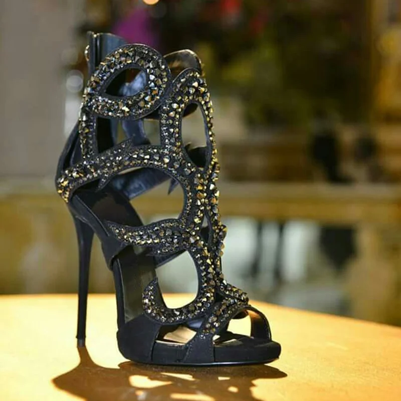 Parlak Kristal Karışık Renkler - Women Shoes Zipper incelemesi ve fiyatı