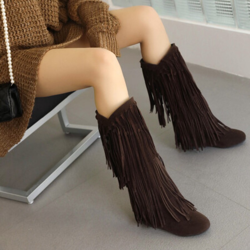 2025 Yeni Yüksek Botlar Kadın  - Women Shoes Zipper incelemesi ve fiyatı