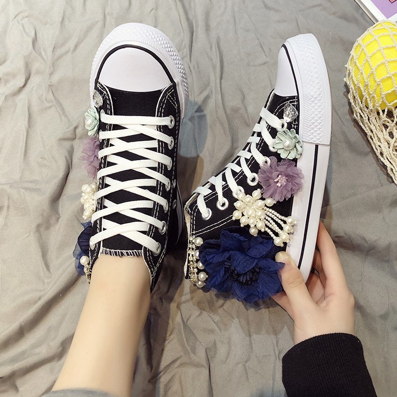 Bahar yeni yüksek top kanvas a - Women'S Shoes Hands Free incelemesi ve fiyatı