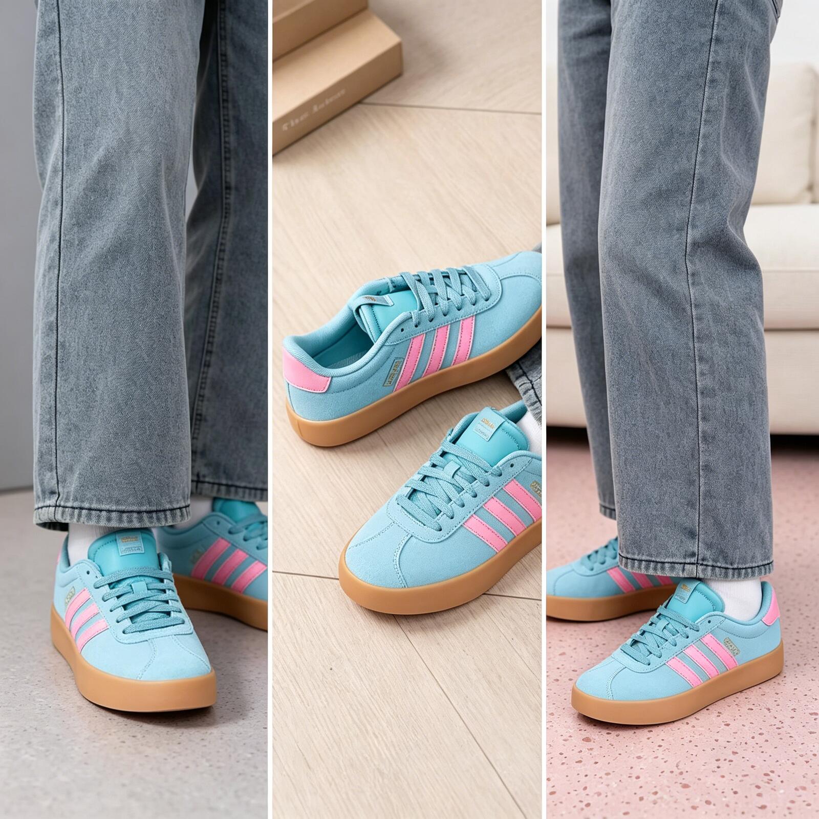 Adidas Popüler Mavi Pembe Süet - Women'S Shoes Pink Adidas incelemesi ve fiyatı